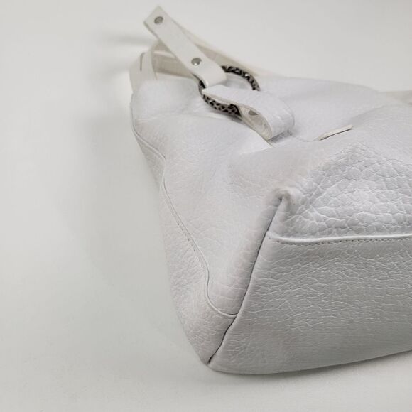 Marco Buggiani White Leather Shoulder Bag Purse‎ - Picture 5 of 13